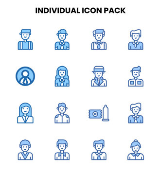 Individual Two Colour Icons Pack