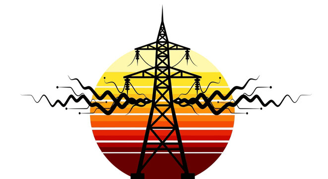 Electricity Transmission Tower Power Line.