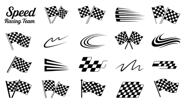 Set of hand drawn floral and plant elements with leaves and flowers in black ink Vector