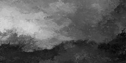 Fototapeta premium Aged black and white grunge background featuring a dark textured concrete wall surface with a rough vintage paper pattern and a grungy grey cement backdrop