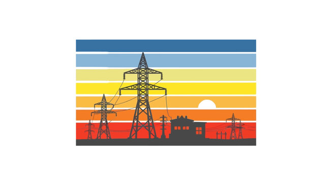 Electric Power Transmission Tower Structure.
