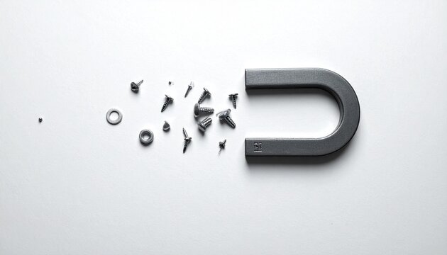 Horseshoe Magnet Screws Bolts Nuts Washers Magnetic Attraction Visuals
