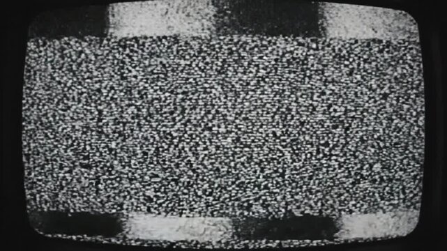 Three Vintage Television Screens Displaying Analog Static Noise And Glitchy Signals In A Dark Room