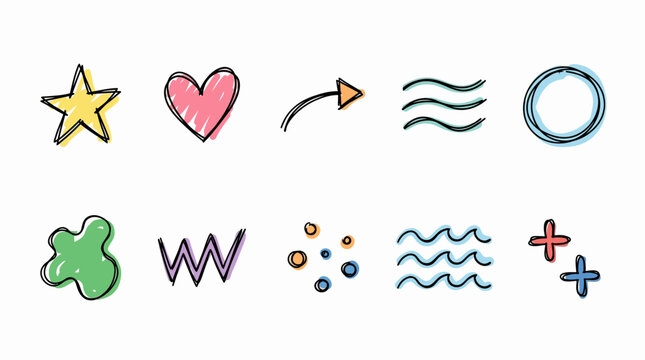 The icon pack features various colorful symbols on a white background for design.