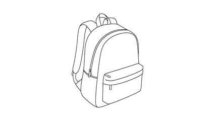 Backpack school bag travel luggage. © Saeful khasan