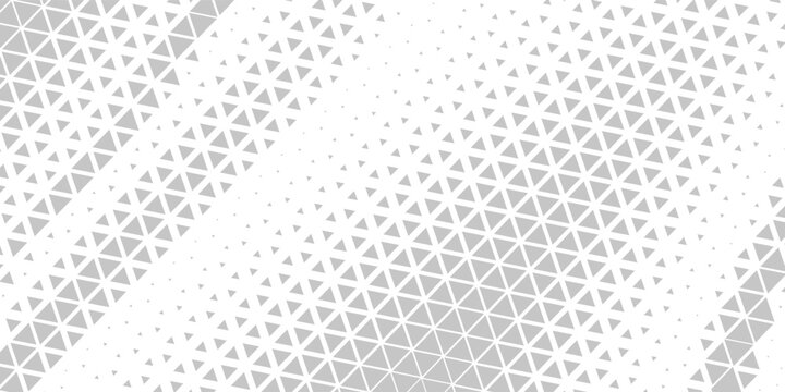 Abstract geometric black and white deco art halftone hexagone and triangle print pattern