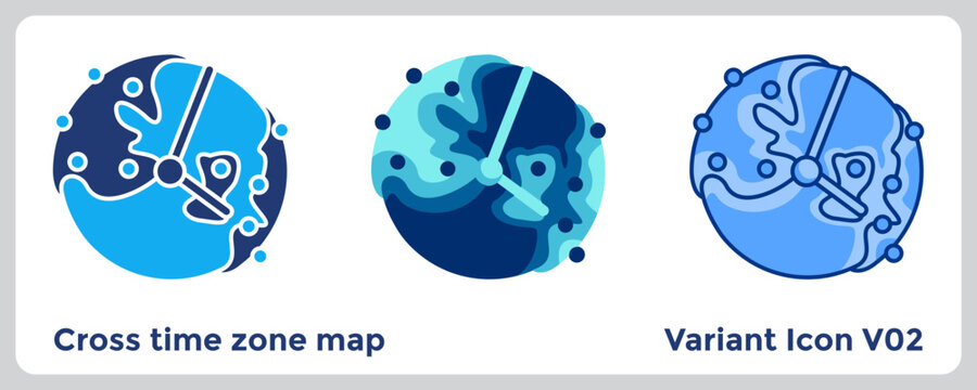 Cross time zone map