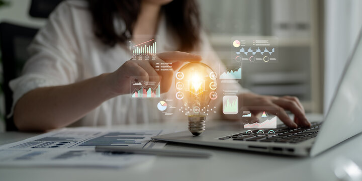 A data analytics interface for visualizing business performance metrics. A collection of charts and graphs for strategic reporting and company analysis. Motif
