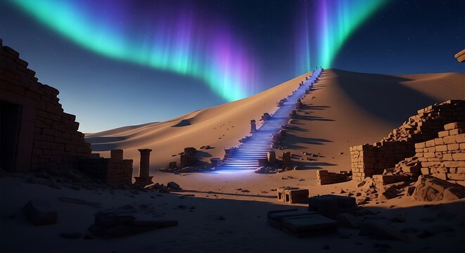 Desert Ruins Aurora. (46)