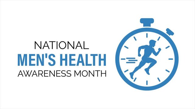 Creative animation of human head with brain signal, representing mental health awareness. Flat style animation combining nutrition and healthy habits with apple symbol 4k video animation.