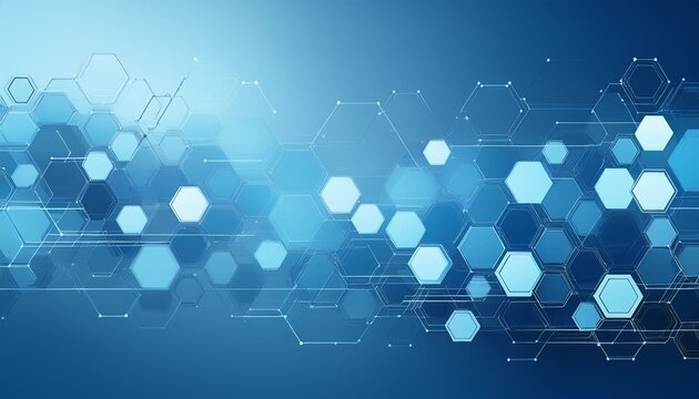 abstract blue hexagon design on light blue background ideal for technology or futuristic themed projects web designs and digital presentations