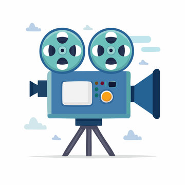 Filmkamera - Cartoon Comic Stil - Vektor