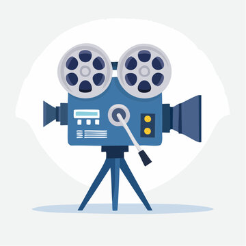 Filmkamera - Cartoon Comic Stil - Vektor