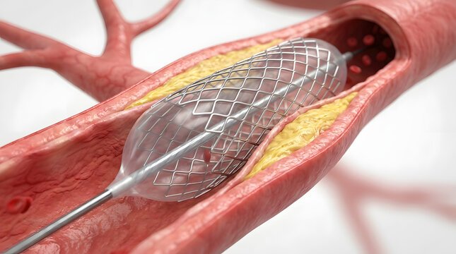 Vascular Stent Placement Procedure