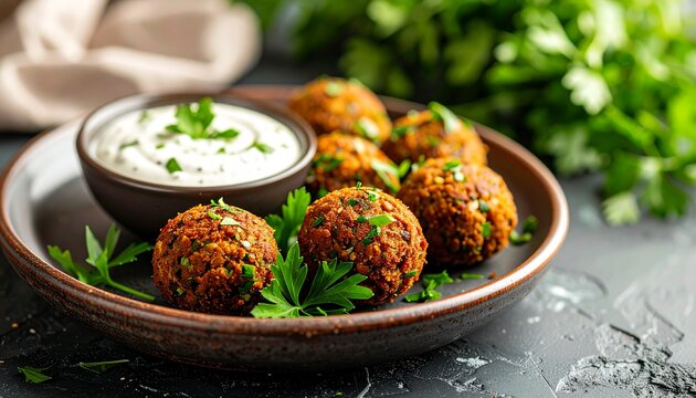 Falafel arabische K&uuml;che frisch serviert
