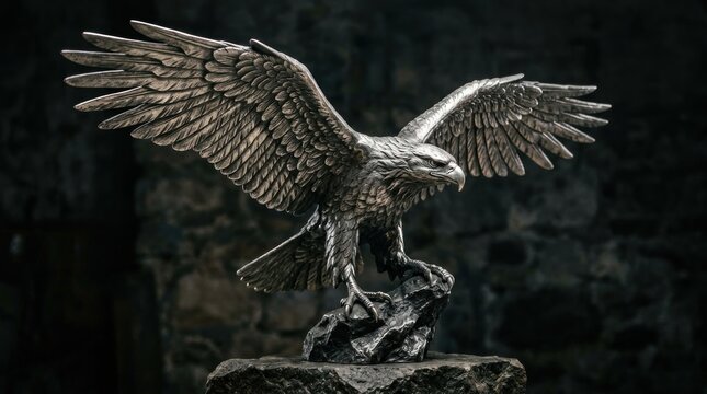 eagle on the rock