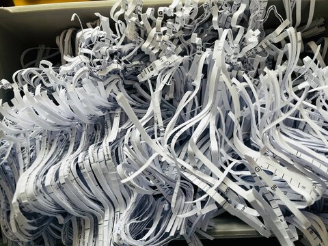 shredded paper 