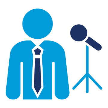Comentary blue combination icon