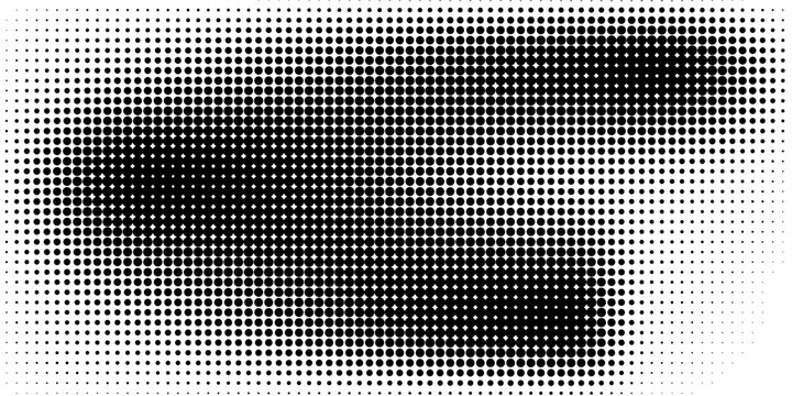 White and black halftone dots gradient grunge texture background color pattern. Pop art comic sports style vector illustration. eps 10