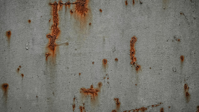 Industrial Rust Background On Distressed Steel Surface.