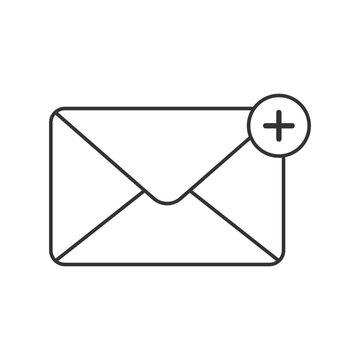 email icon with add notification