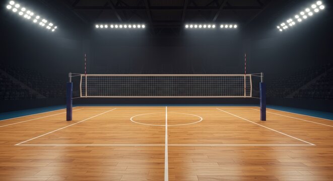 Indoor Badminton Court Lighting Sports.