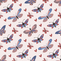 Obraz premium Seamless pattern. Spring print perfect for children's textile design, decor