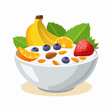 Fr&uuml;hst&uuml;cks-Bowl mit Fr&uuml;chten & N&uuml;ssen