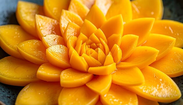 Close-up of a yellow melon flower with fresh vegetables and natural colors