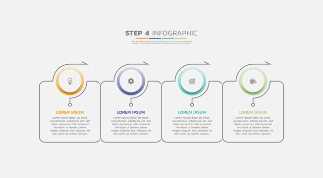 Presentation business abstract background infographic template colorful
