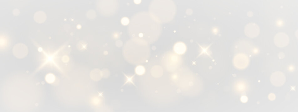Soft glowing sparkle dust with golden shimmer radiant festive abstract background elegant bokeh light particles magical illumination luxury texture effect vector transparent PNG
