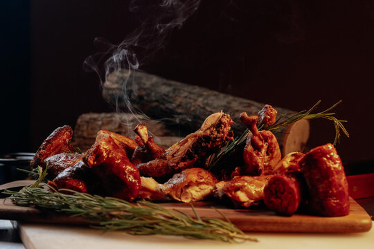 Pollo asado a las brasas