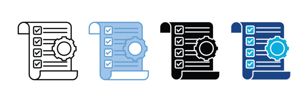 Backlog Icon Set Multiple Style Collection