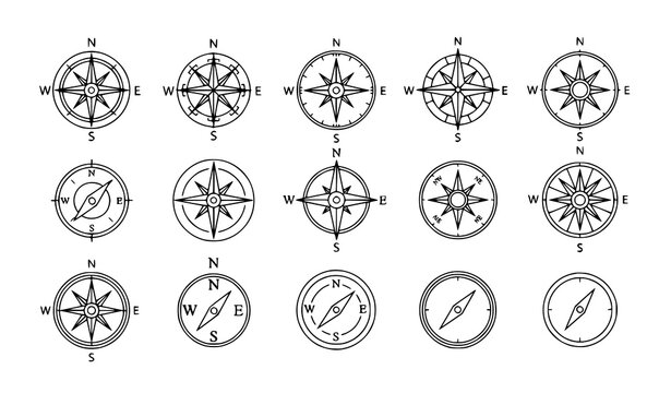 set of different types of the wheel of different shapes