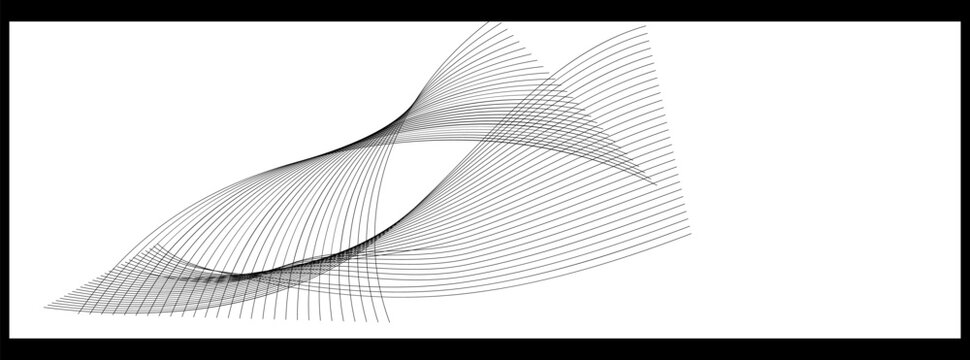 Wavy LIne Abstrack Black Background,of abstrack warm curves wave line overlay. frame for powerpoint beautiful curves