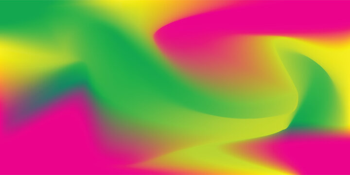 background modern green yellow magneta, The northern light or the aurora borealis in the night sky.