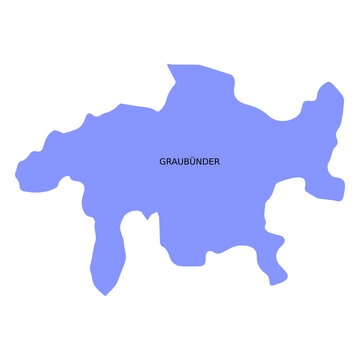 Graubunder grisons canton map