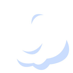 Naklejka premium Meteorology cloud illustration