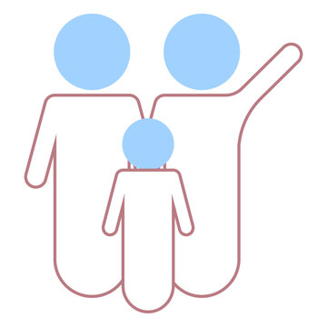 Family line style vector