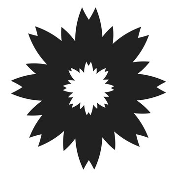 Simple cornflower vector