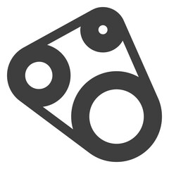 Fototapeta premium Motorcycle timing belt icon