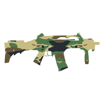 Ump submachine gun camouflage icon