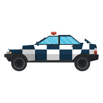 Car law police illustration