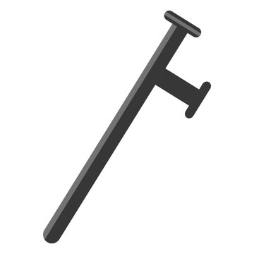 Truncheon club baton illustration