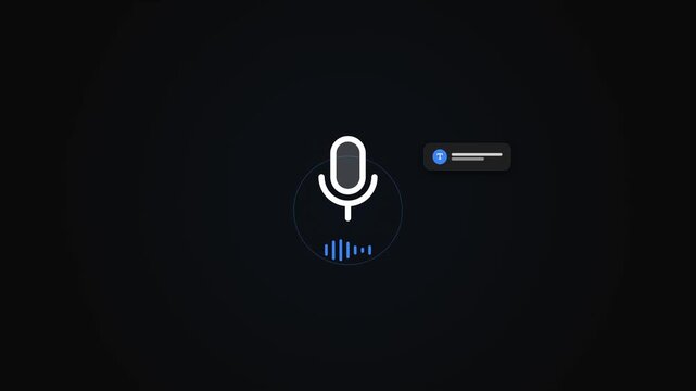 Voice Recording Software Animation for Speech Recognition System