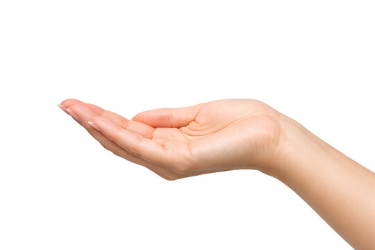 Person's hands gently extended with palms upward, ready for an interaction or receiving something