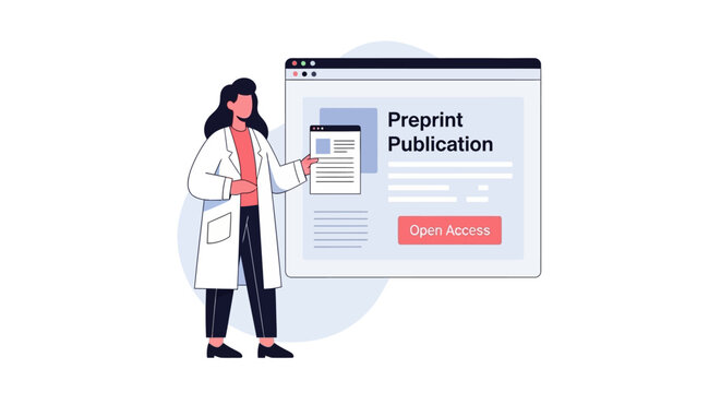 Scientist Presents Preprint Publication Open Access Online