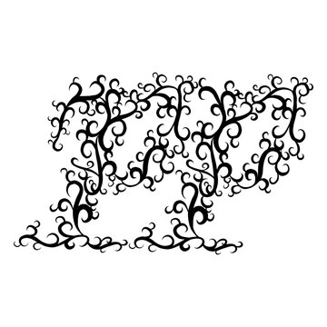Pianissimo musical symbol swirl