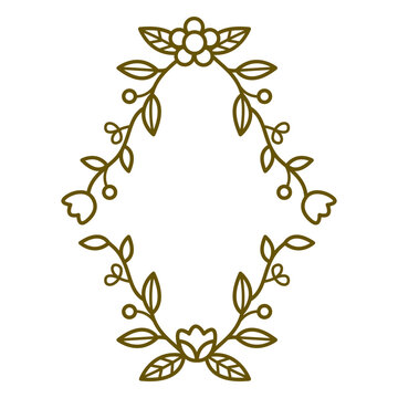 Diamond figure frame decoration stroke