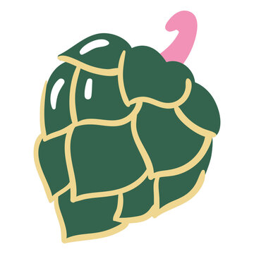 Hop plant flat